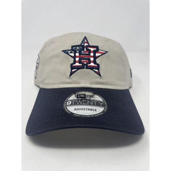 New Era Houston Astros 9TWENTY Adjustable Hat Independence American Flag Cap NEW - Picture 1 of 5